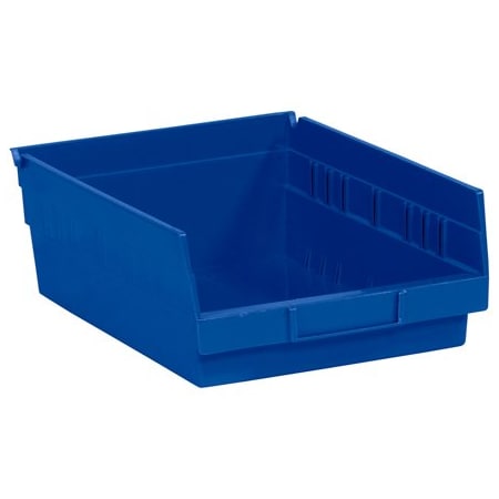 Bsc Preferred 11 5/8 x 8-3/8 x 4'' Blue Plastic Shelf Bin Boxes, 20PK BUY00012844